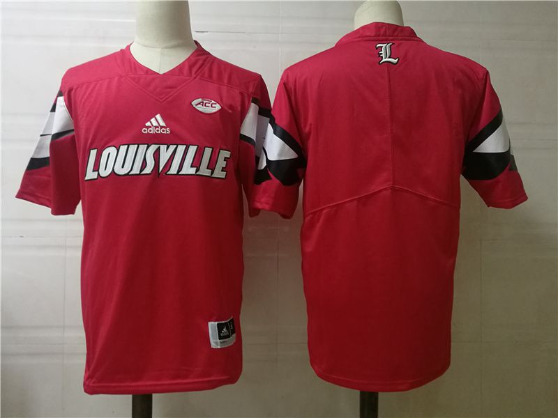 Men Louisville Cardinals Blank Red 2025 NCAA Jersey->more ncaa teams->NCAA Jersey
